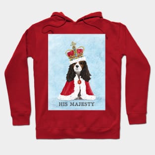 His Majesty King Charles Coronation Souvenir on Blue Hoodie